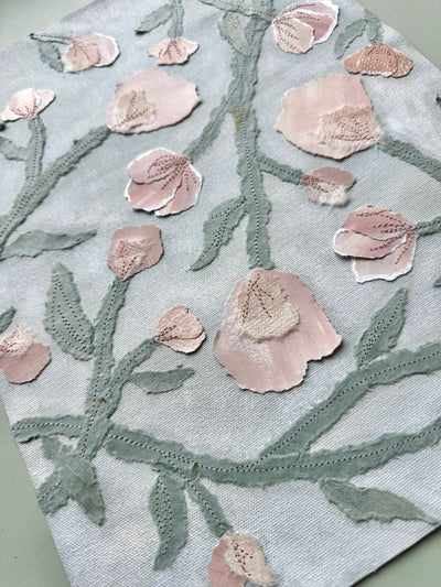 Exploring Florals Through Sewn Abstract Art