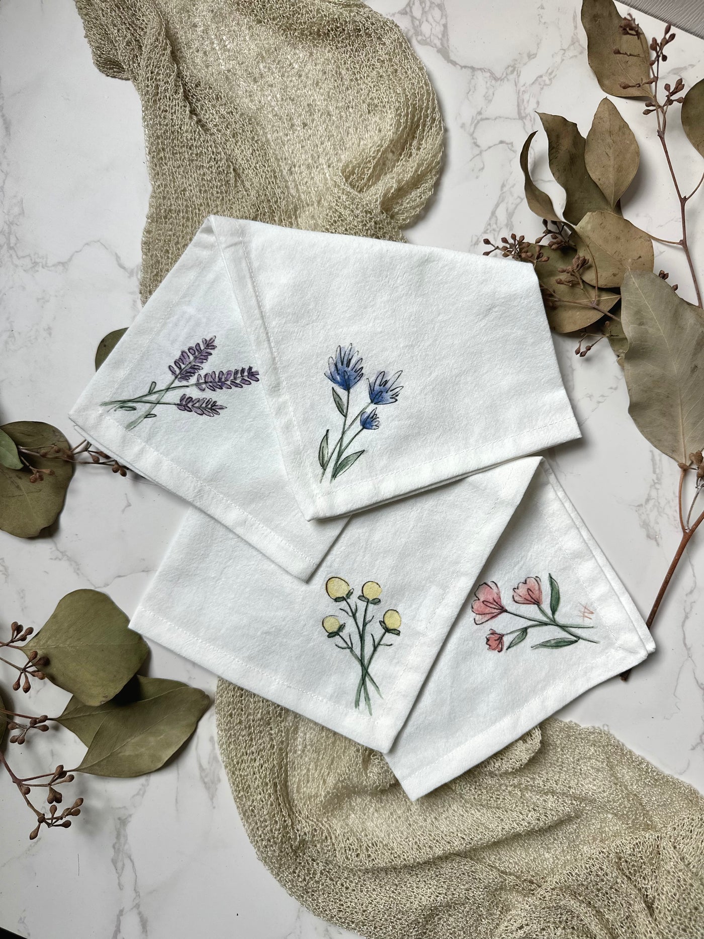 Cloth Napkins: Florals
