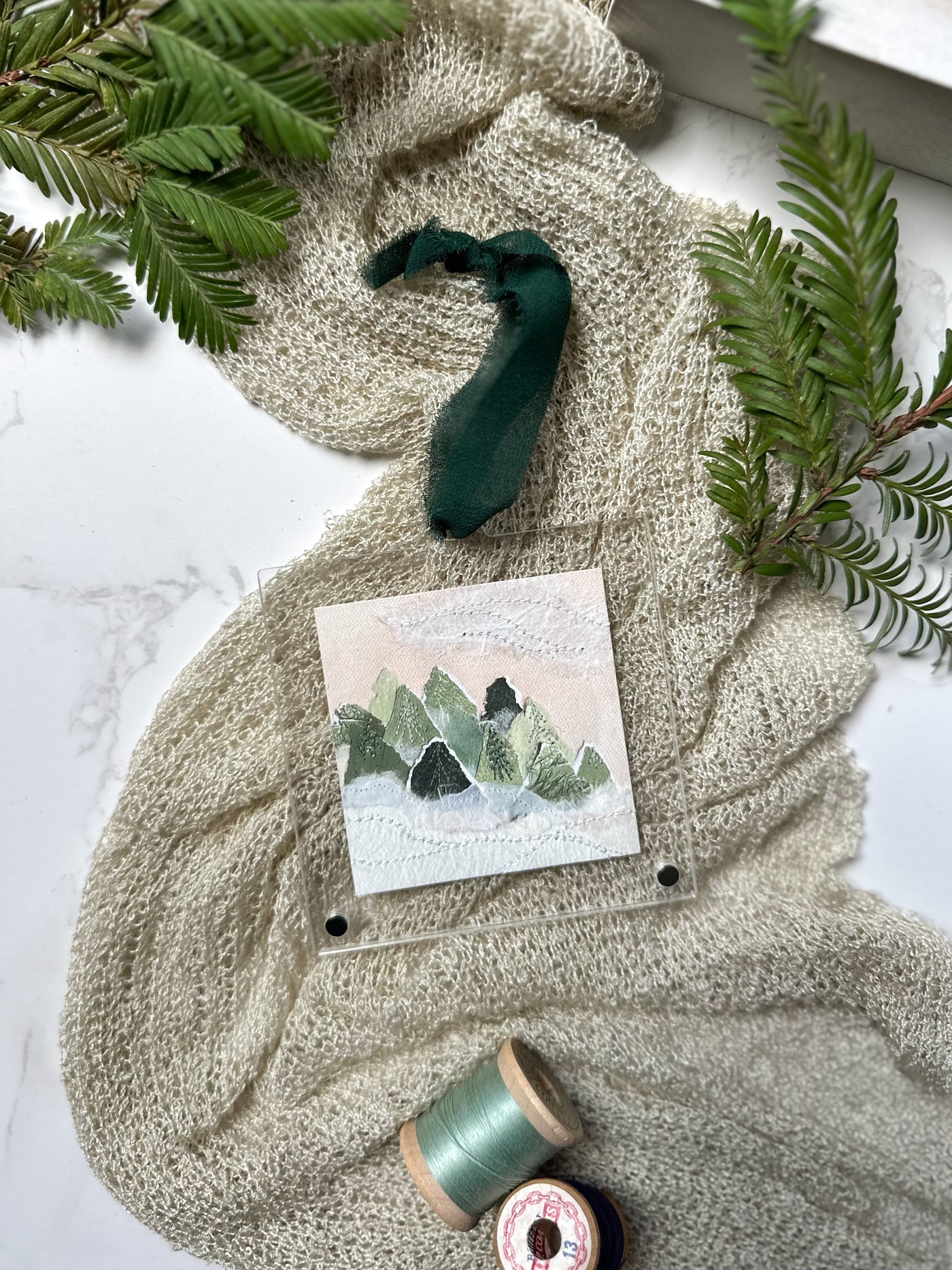 Winter Forest Ornament - Acrylic Frame