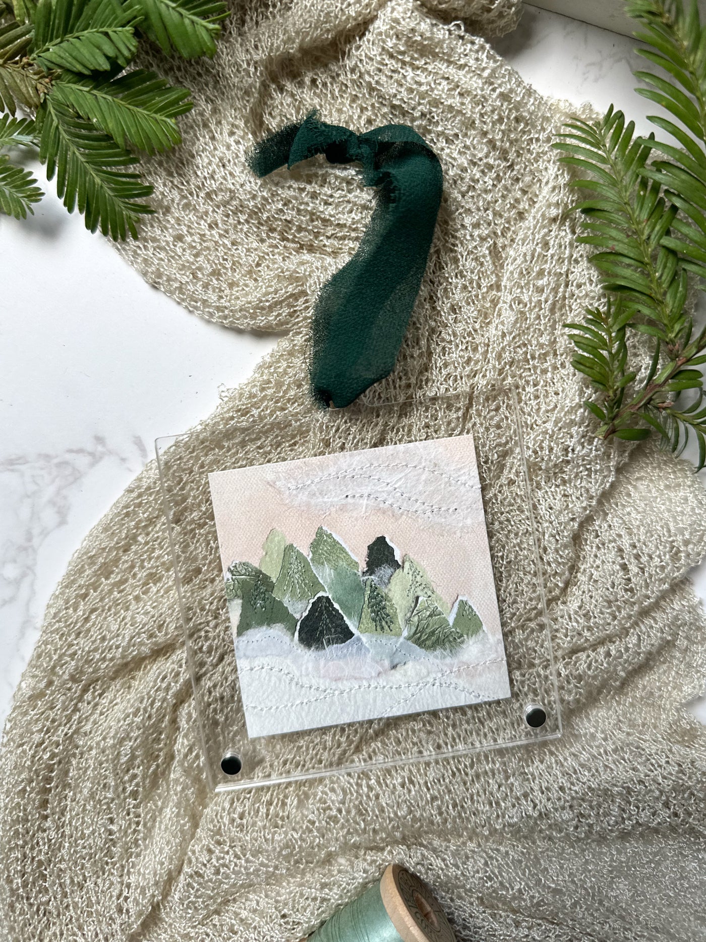 Winter Forest Ornament - Acrylic Frame