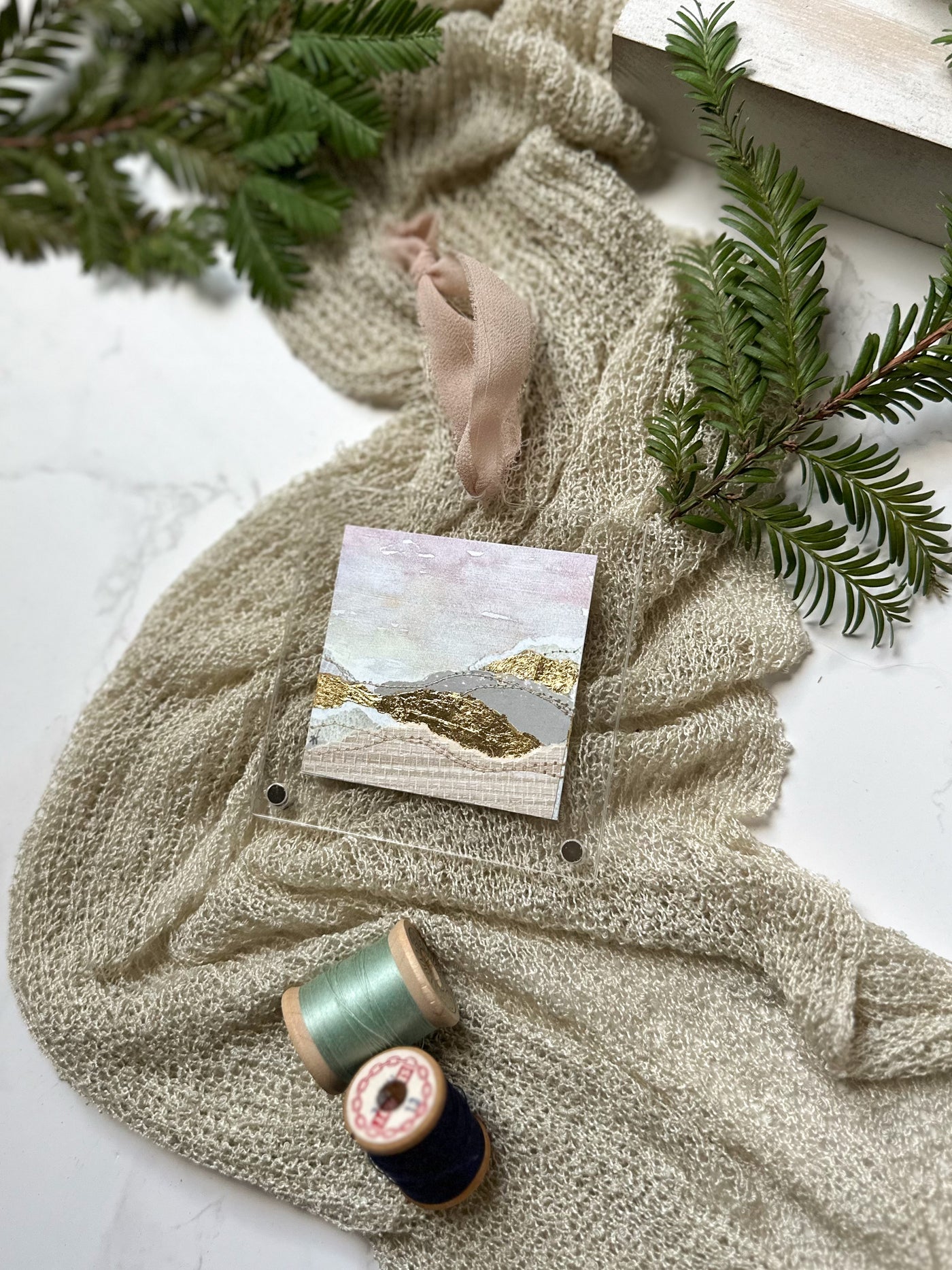 A Touch of Gold Ornament - Acrylic Frame