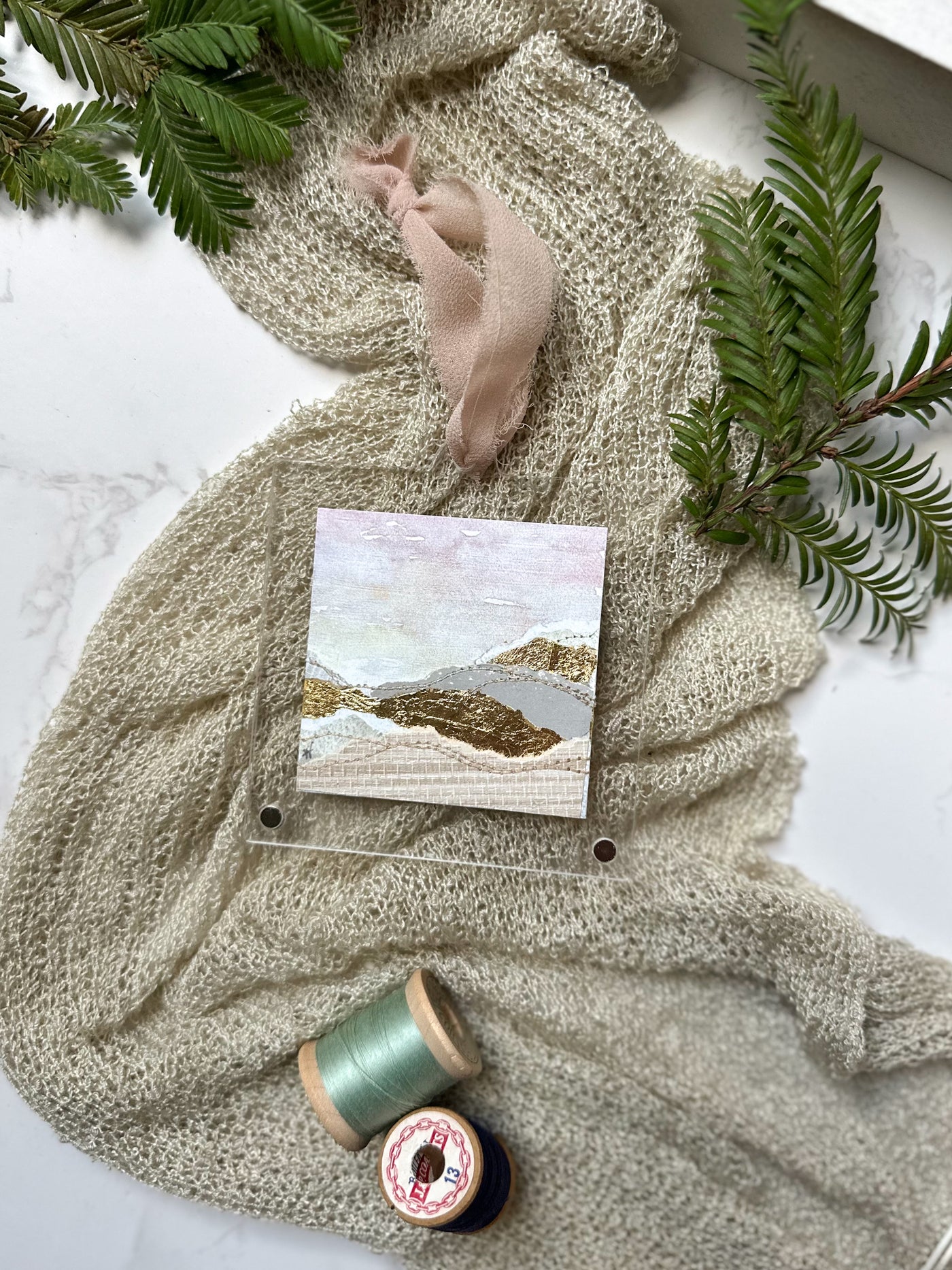 A Touch of Gold Ornament - Acrylic Frame