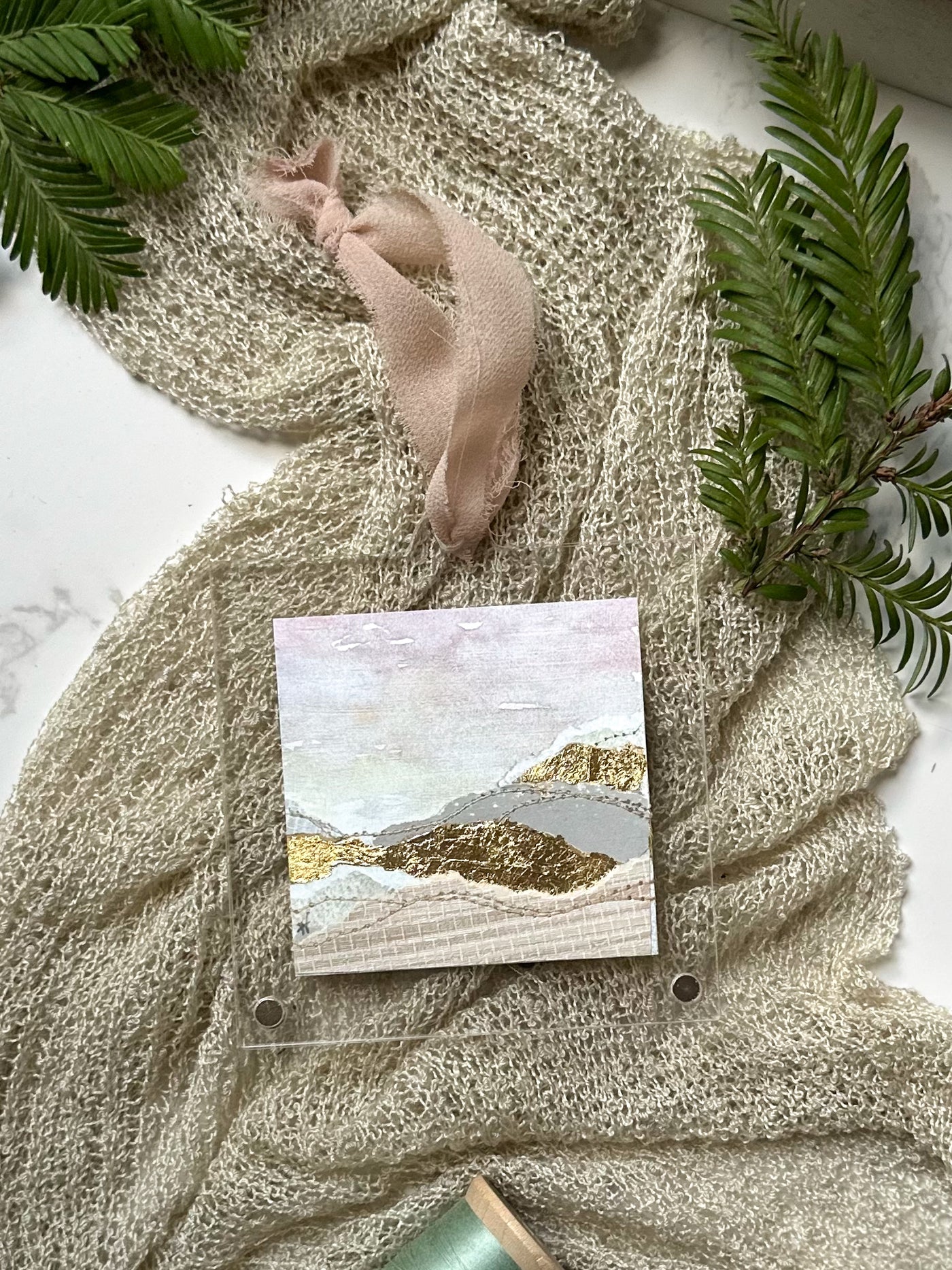 A Touch of Gold Ornament - Acrylic Frame