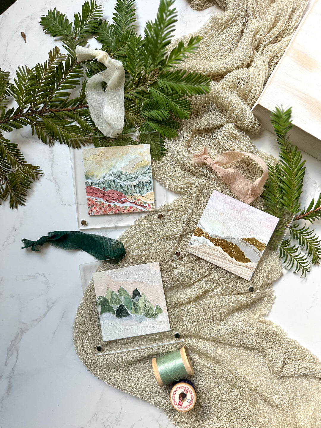 Winter Forest Ornament - Acrylic Frame