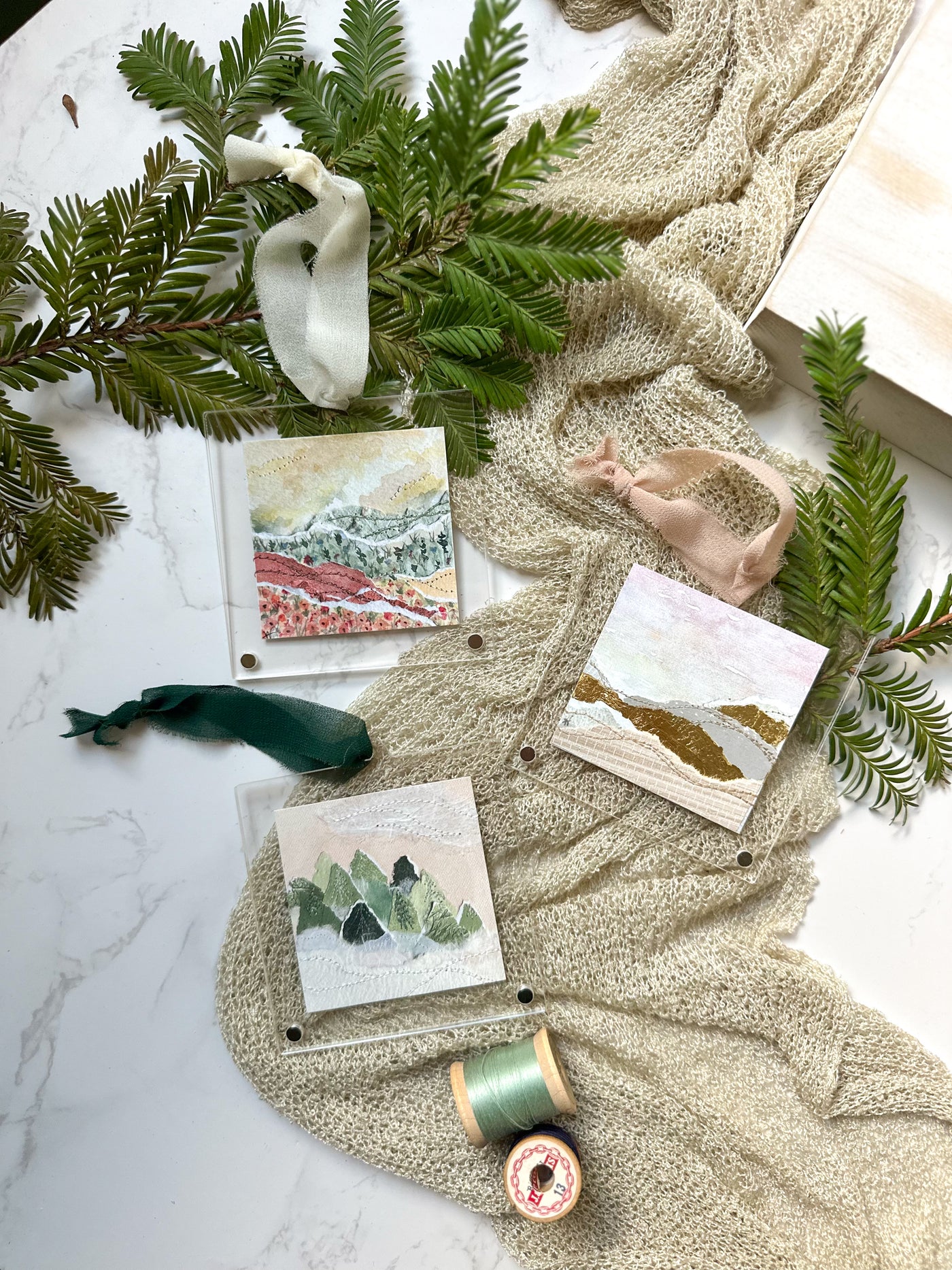 Winter Forest Ornament - Acrylic Frame