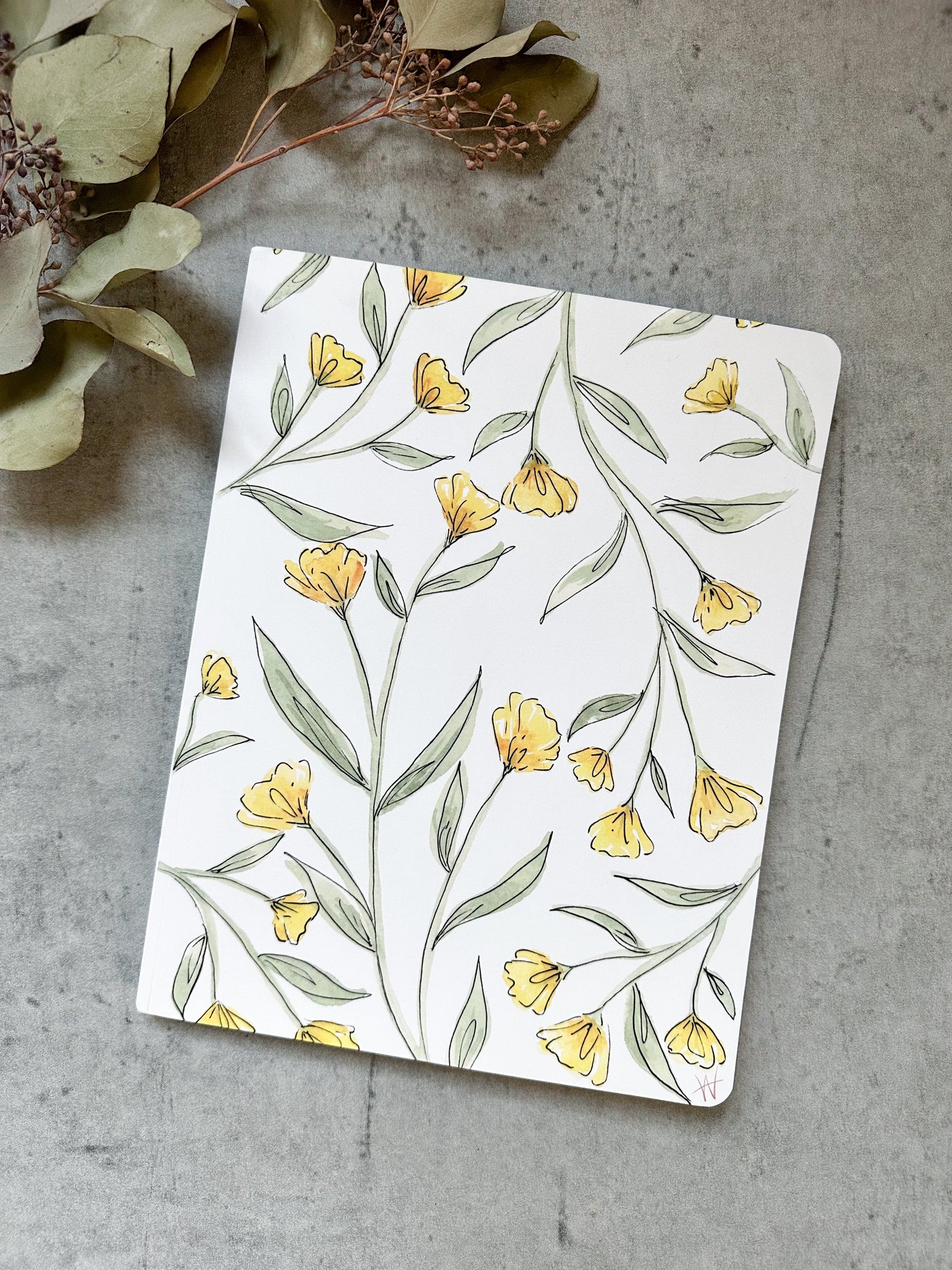 Notebook: Yellow Flowers